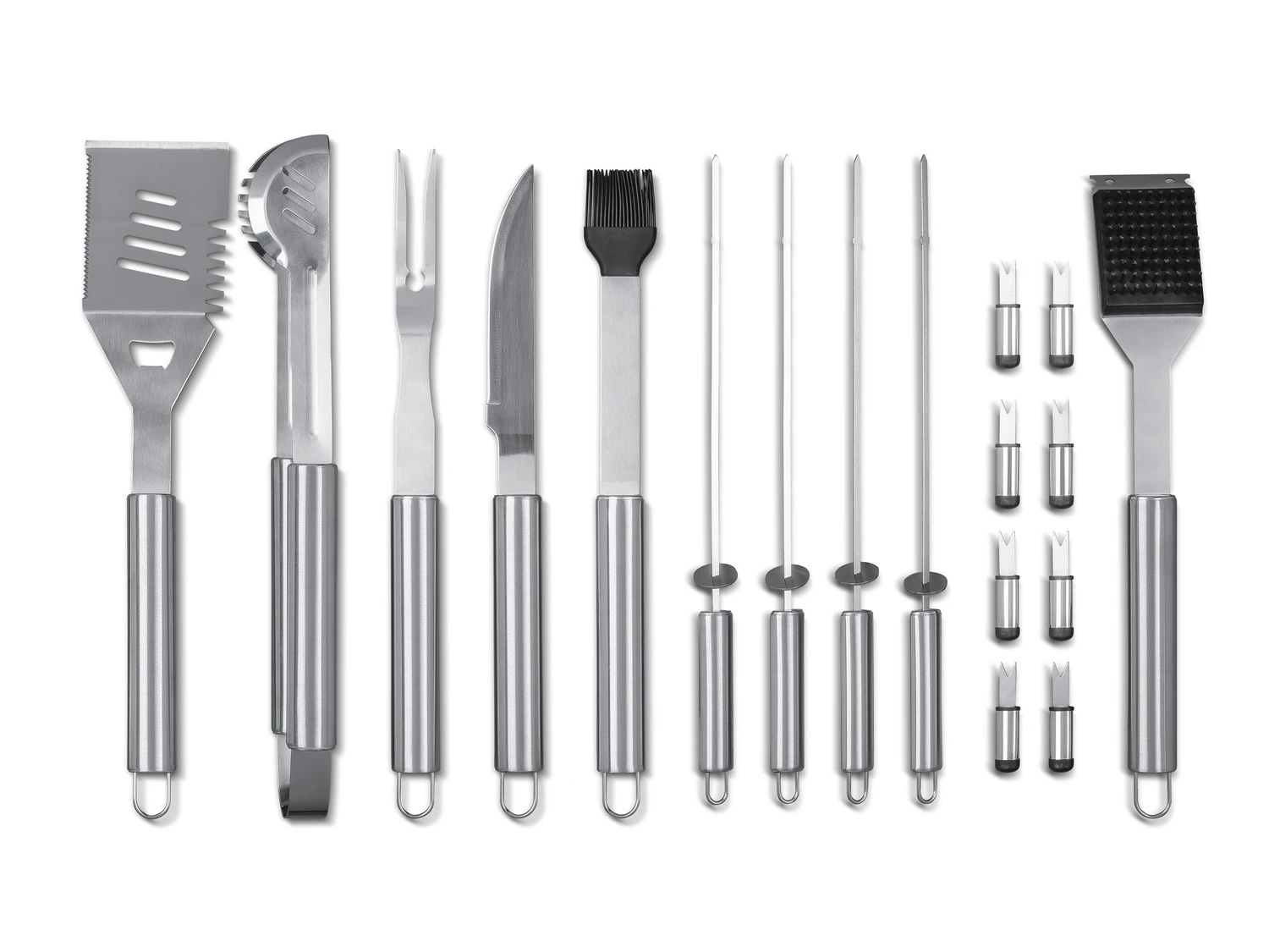 GRILLMEISTER Grillbesteck-Set, 18-teilig, Im Alurahmenkoffer 4 GRILLMEISTER Grillbesteck-Set, 18-teilig, Im Alurahmenkoffer – Bild 4