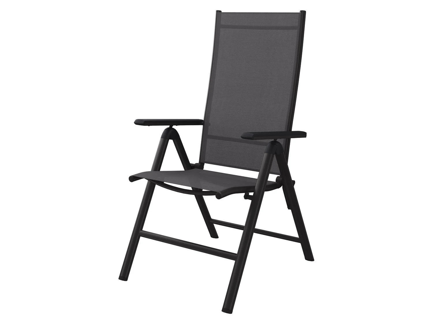 LIVARNO Home Alu-Set »Houston« 3-teilig - Bistrotisch & 2 Hochlehner/Klappsessel, Schwarz/anthrazit 3 LIVARNO Home Alu-Set »Houston« 3-teilig - Bistrotisch & 2 Hochlehner/Klappsessel, Schwarz/anthrazit – Bild 3