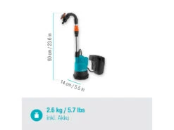 Gardena Akku-Regenfasspumpe »2000/2 18V P4A«, Ready-To-Use Set, 2000 L/h -Garten- Und Terrassengeschäft gcp4c164687d487438681603bdc874b9595