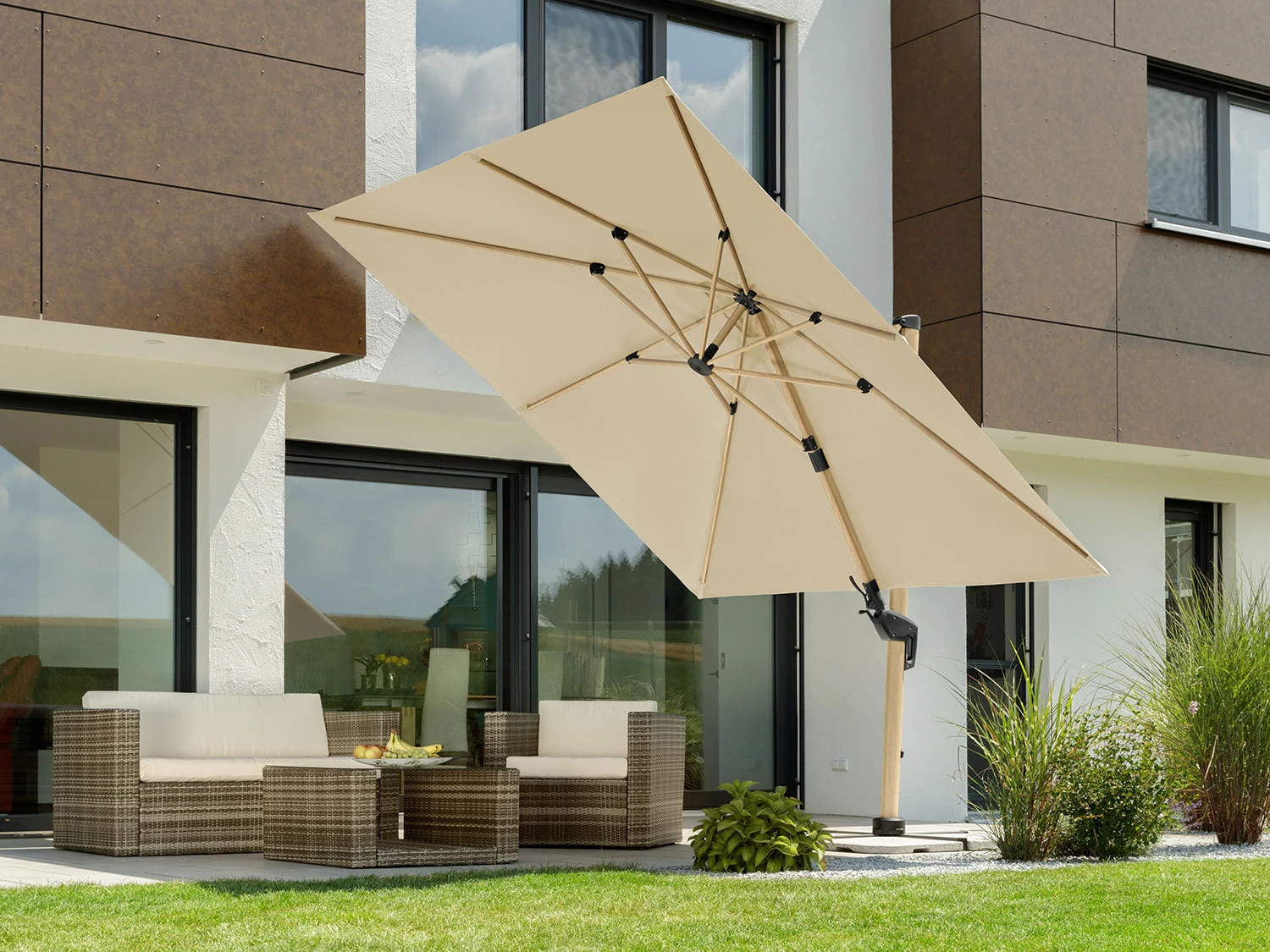 Schneider® Schneider »Rhodos Twist Woody«, 300 X 300 Cm, Mit Integrierter Kurbel 2 Schneider® Schneider »Rhodos Twist Woody«, 300 X 300 Cm, Mit Integrierter Kurbel – Bild 2