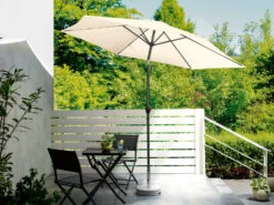 LIVARNO Home Kurbelschirm, 3-Positionen-Knickvorrichtung, Natur -Garten- Und Terrassengeschäft gcp5523871c6c5d4b9eb8cff020c74b07a6