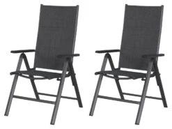 LIVARNO Home Alu-Premium-Set »Toronto« 5-teilig - Standardtisch Und 4 Hochlehner Gepolstert, Anthrazit -Garten- Und Terrassengeschäft gcp5be0c8bdf3eb4b9bb888dc70a68b2046