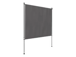 LIVARNO Home Klemm-Sichtschutz, 120 X 206-300 Cm, Anthrazit