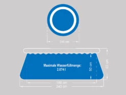 CRIVIT Quick-up-Pool, Ø 240 X H 63 Cm, Inkl. Filterpumpe -Garten- Und Terrassengeschäft gcp6cd5ebfad5f9447fb935153f4c69fccd