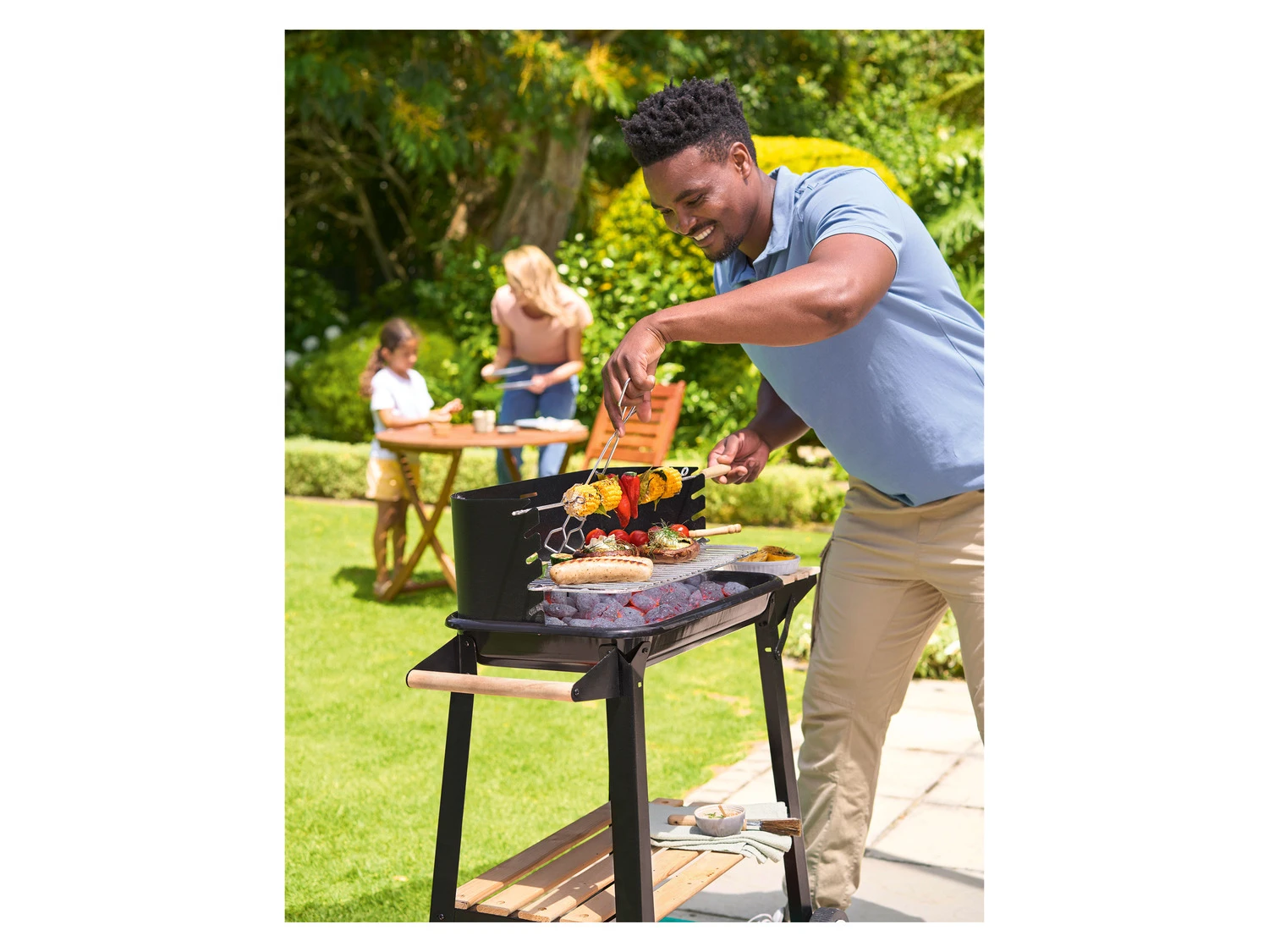 GRILLMEISTER Grillwagen »GGW 84 B1«, Mit Ablagefläche Aus Holz 4 GRILLMEISTER Grillwagen »GGW 84 B1«, Mit Ablagefläche Aus Holz – Bild 4