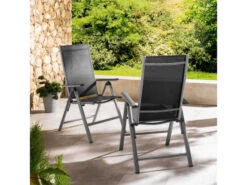LIVARNO Home Alu-Set »Houston« 5-teilig - Standardtisch & 4 Hochlehner, Silber/grau -Garten- Und Terrassengeschäft gcp7b1210991bf44176b6d36d873bff0b51