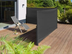 LIVARNO Home Doppel Seitenmarkise, 160x600 Cm, Anthrazit -Garten- Und Terrassengeschäft gcp7c44ff4d0b8f4adba2d546f70c334d74