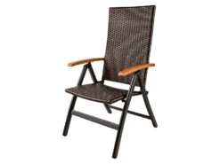 LIVARNO Home Geflecht-Set »Valencia« 5-teilig - Standardtisch & 4 Klappsessel, Braun -Garten- Und Terrassengeschäft gcp7d672c181c6b4b3d9320d3a24a271f40