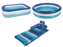 CRIVIT Planschbecken, Strandsessel Aufblasbar