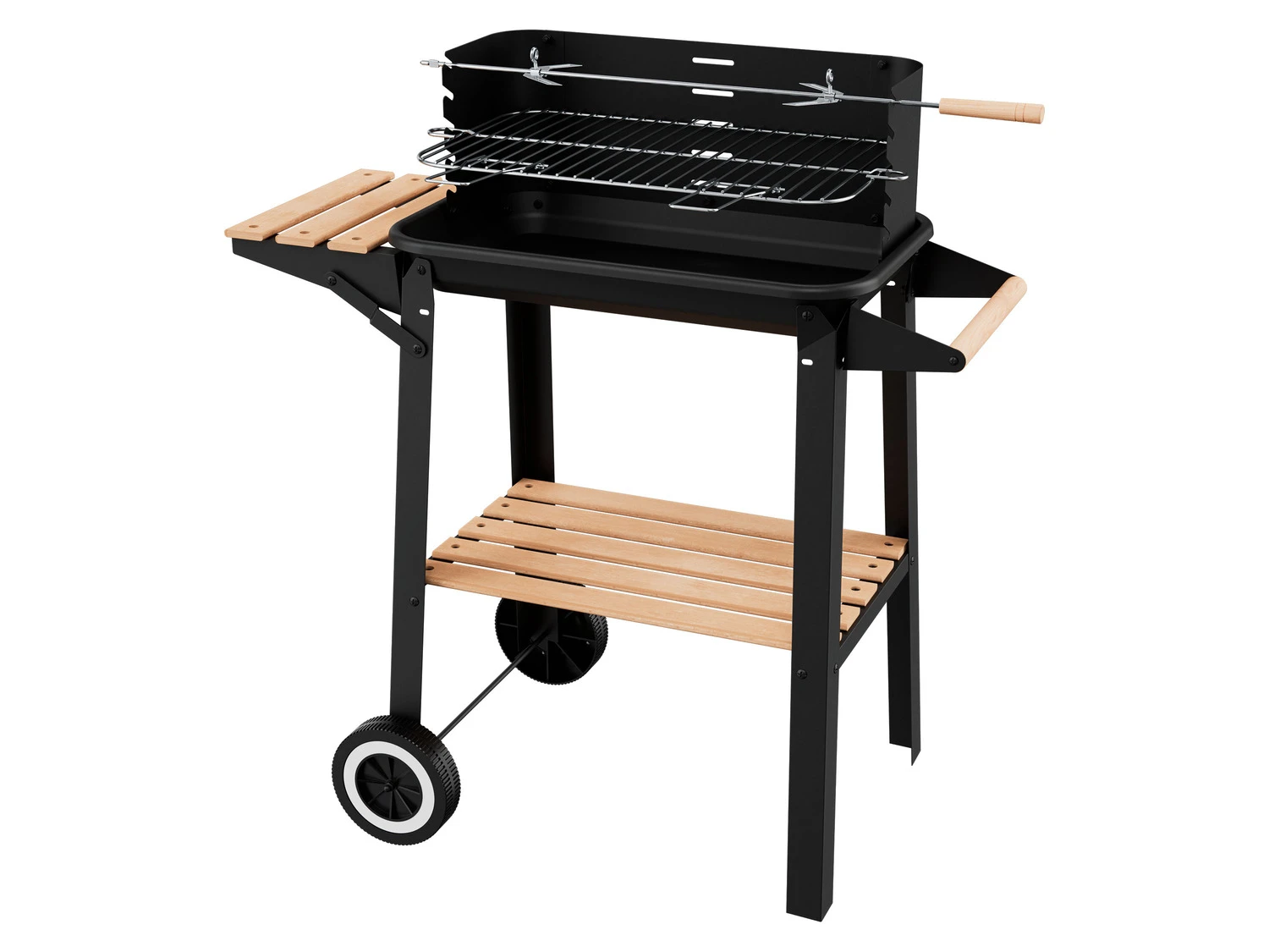 GRILLMEISTER Grillwagen »GGW 84 B1«, Mit Ablagefläche Aus Holz 1 GRILLMEISTER Grillwagen »GGW 84 B1«, Mit Ablagefläche Aus Holz