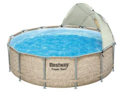 Bestway Frame Pool Komplett-Set Mit Filterpumpe Ø 396 X 107 Cm