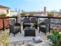 Bica Dining Set »Lido«, 4-teilig - Tisch, 2er Sofa & 2 Sessel -Garten- Und Terrassengeschäft gcp8c6c52aca0bf41dab93f3f8617c4625d