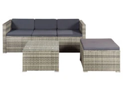 Juskys Sitzlounge »Punta Cana«, 3-/ 4-teilig -Garten- Und Terrassengeschäft gcp8caf89a638df464fb5adcd43ba7daa2f