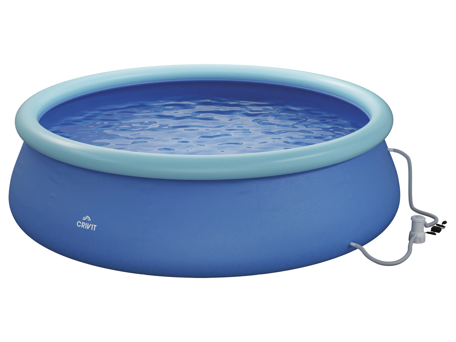 CRIVIT Quick-up-Pool, Ø 300 X H 76 Cm, Inkl. Filterpumpe
