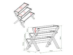 HABAU Hochbeet »Trio«, Aus Lärchenholz, L 110 X B 74 X H 89 Cm -Garten- Und Terrassengeschäft gcp904823cb3e694425bd79bdc3407a3254