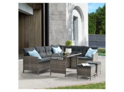 Juskys Gartenlounge »Manacor«, 4-teilig -Garten- Und Terrassengeschäft gcp97ff16205fb643c5bc16529150dff6c1