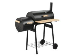 GRILLMEISTER Holzkohle-Smokergrill »GMS 92 A1«, Mit Separater Brennkammer