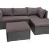 LIVARNO Home Loungeecke Mit Tisch, Braun