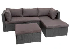 LIVARNO Home Loungeecke Mit Tisch, Braun