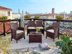 Bica Dining Set »Lido«, 4-teilig - Tisch, 2er Sofa & 2 Sessel -Garten- Und Terrassengeschäft gcp9f5b46f197cf4e4f98d265f64b44a1c0