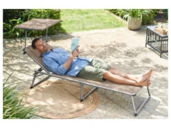 LIVARNO Home Alu-Dreibeinliege »Houston«, Mit Sonnendach, Taupe -Garten- Und Terrassengeschäft gcpa1a4ff9da23f4bed9ccb1860f79b554a