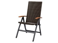 LIVARNO Home Geflecht-Set »Valencia« 5-teilig - Standardtisch & 4 Klappsessel, Braun -Garten- Und Terrassengeschäft gcpb2060b4507bb404e95de4c44ea17882c