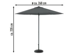 LIVARNO Home Push Up Schirm, Anthrazit -Garten- Und Terrassengeschäft gcpb21efde342de45f3a409a42d513fd0e6