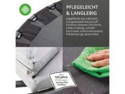 Leco Luxusschaukelbett »Mareike«, Mit Verstellbarer Rückenlehne, Anthrazit -Garten- Und Terrassengeschäft gcpb944ef85fbcf45e4a2e733320633a299