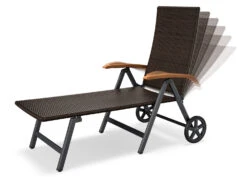 LIVARNO Home Rollliege »Valencia«, 6-fach Verstellbar, Braun -Garten- Und Terrassengeschäft gcpbb9148ca0d6b437db352428885b8257f