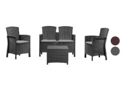 Bica Dining Set »Lido«, 4-teilig - Tisch, 2er Sofa & 2 Sessel