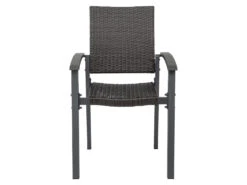 LIVARNO Home Geflecht-Set »Valencia« 5-teilig - Gartentisch & 4 Stapelstühle, Zerlegbar, Grau -Garten- Und Terrassengeschäft gcpc17fb6fe871647088119f83112d634c3