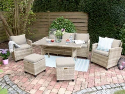 Bellavista - Home & Garden® Dining-Lounge »Madeira«, Mit Ablagefläche -Garten- Und Terrassengeschäft gcpd1a9e9d1058b4b43a79bed0a51b3c400