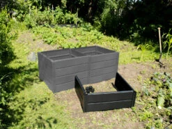 KHW Erweiterungsset Für Hochbeet »Demeter«, Inhalt 168 L, Kunststoff, Anthrazit