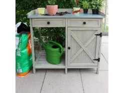 HABAU Pflanztisch Unterschrank, 98 X 48 X 95 Cm, Grau -Garten- Und Terrassengeschäft gcpd46a5dcc773442fb8abb984fad8e4613