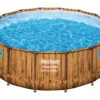 Bestway Power Steel™ Swim Vista Series™ Frame Pool Komplett-Set Mit Filterpumpe Ø 488 X 122 Cm, Rund