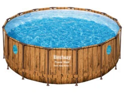 Bestway Power Steel™ Swim Vista Series™ Frame Pool Komplett-Set Mit Filterpumpe Ø 488 X 122 Cm, Rund