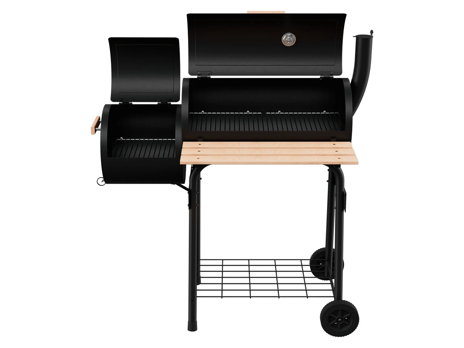GRILLMEISTER Holzkohle-Smokergrill »GMS 92 A1«, Mit Separater Brennkammer 4 GRILLMEISTER Holzkohle-Smokergrill »GMS 92 A1«, Mit Separater Brennkammer – Bild 4