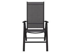 LIVARNO Home Alu-Set »Houston« 7-teilig - Ausziehtisch & 6 Hochlehner/Klappsessel, Schwarz/anthrazit -Garten- Und Terrassengeschäft gcpe385f907189a4eec9031b51e5df233c5