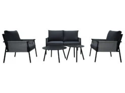 Quadrato Outdoor Loungeset »Textilen«, 5-teilig, Aus Witterungsbeständigen Material