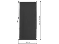 LIVARNO Home Klemm-Balkonsichtschutz Mit Kurbel, 1,2 X 2,00-3,00 M, Anthrazit -Garten- Und Terrassengeschäft gcpe91ac85060d54b41bee994e12f78acb4