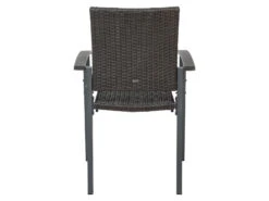 LIVARNO Home Geflecht-Set »Valencia« 5-teilig - Gartentisch & 4 Stapelstühle, Zerlegbar, Grau -Garten- Und Terrassengeschäft gcpf556c73b834c4784b3851493afd77b70