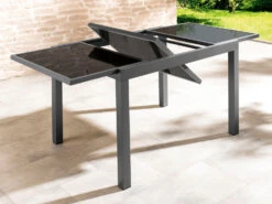 LIVARNO Home Alu Premium-Set »Toronto« 5-teilig - Ausziehtisch Und 4 Hochlehner Gepolstert, Anthrazit -Garten- Und Terrassengeschäft gcpffbdb50e272c43fb8c8e1f67bfe09872